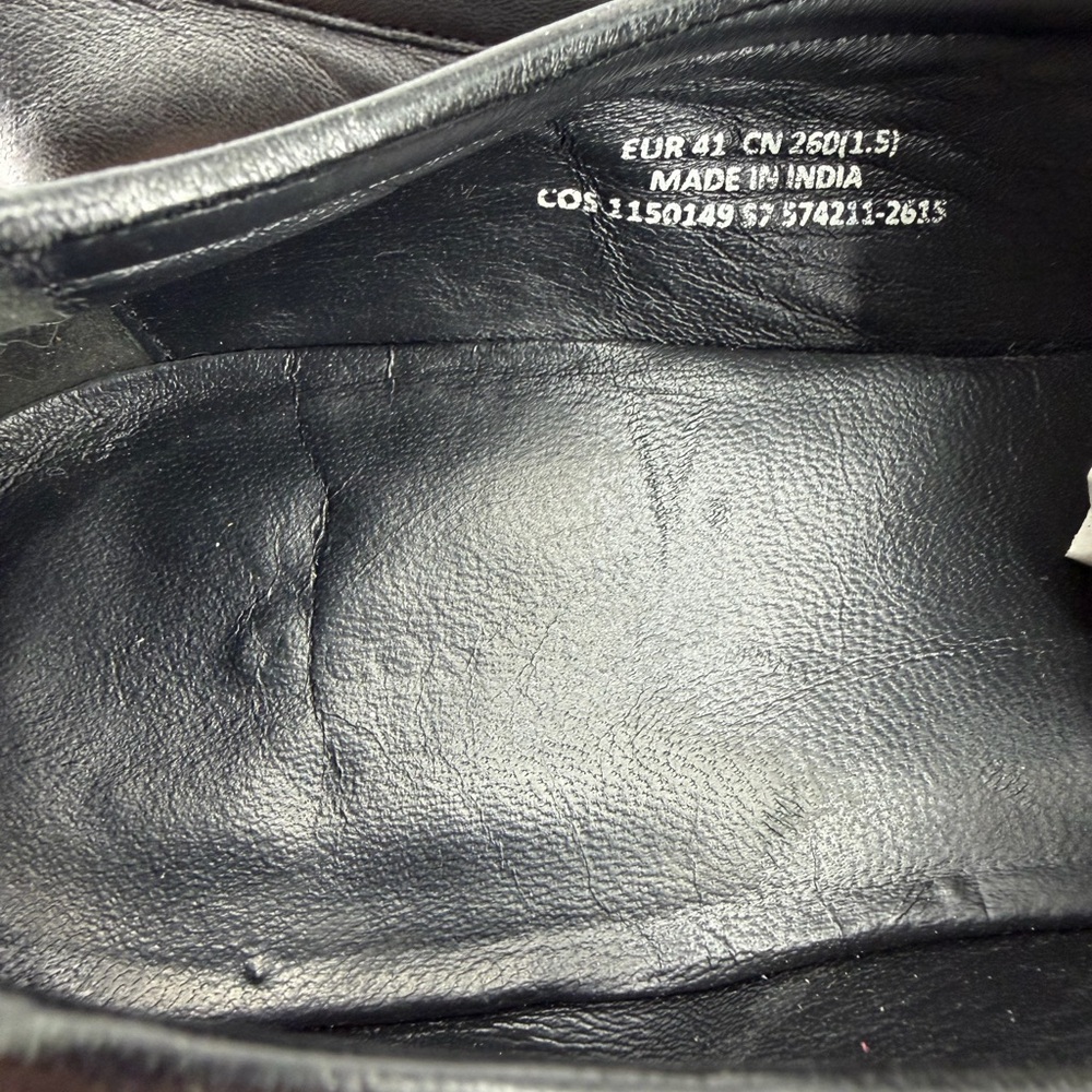 COS Black Leather Penny Loafers - Picture 8 of 10